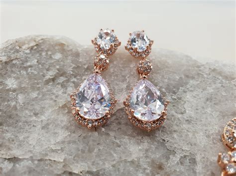 drop crystal bridal wedding earrings harriet