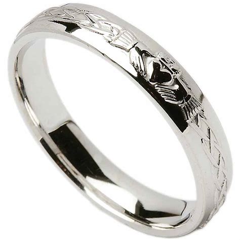 irish wedding ring celtic knot claddagh mens wedding band
