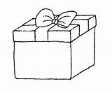 Gift Box Present Christmas Drawing Coloring Line Pages Drawings Paintingvalley sketch template