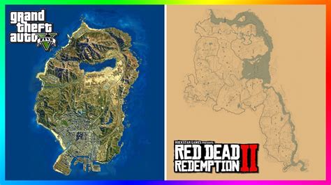 How Big Is The Red Dead Redemption 2 Map Compared To The Grand Theft