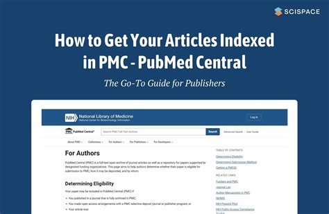 articles indexed  pubmed    guide