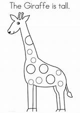 Coloring Pages Giraffe Animal Template Preschool Tall Printable Cute Spots Giraffes Color Kids Print Letter Toddlers Animals Without Momjunction Zoo sketch template