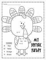Thanksgiving Math Worksheets Subtraction sketch template