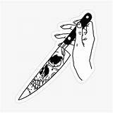 Dripping Bloody Outline Emo Maya Blade sketch template