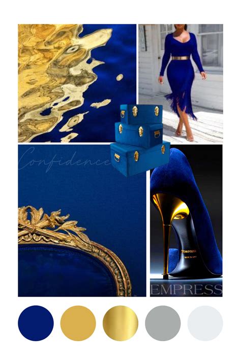 royal blue  gold branding mood board  logo concepts gold