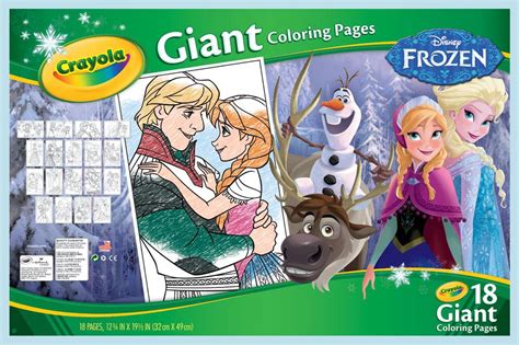 crayola giant coloring pages disney frozen   gmbarco
