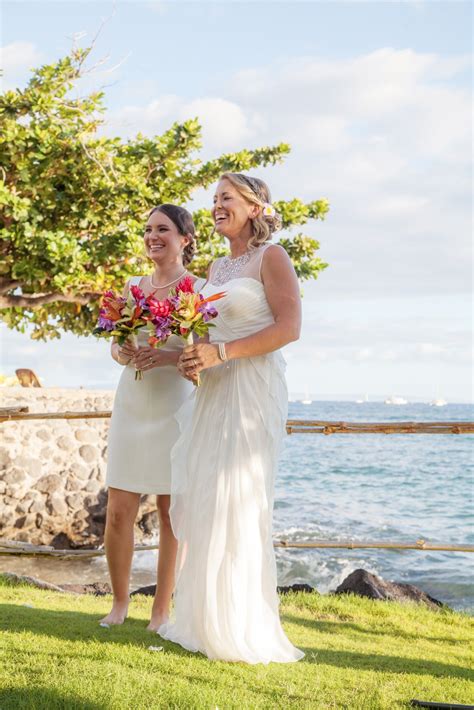 lesbian wedding dresses beach wedding samesex