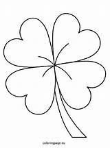Clover Leaf Coloring Four Drawing Pages St Three Printable Shamrock Patric Kids Clipart Pattern Patrick Color Template Patricks Print Getdrawings sketch template