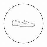 Loafers sketch template