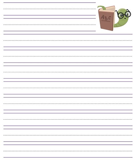 primary lined paper printable