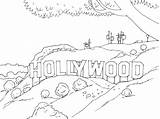 Hollywood Coloring Pages Sign Colouring Universal Studios Drawing Printable Adult Color Drawings Popsugar Adults Will Living Getcolorings Stress Next Unis sketch template