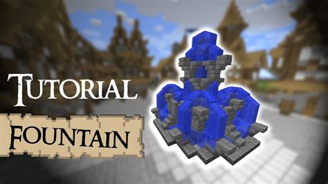 minecraft tutorial   build  large fountain youtube