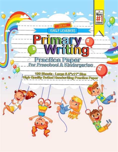 primary writing practice paper  preschool  kindergarten early