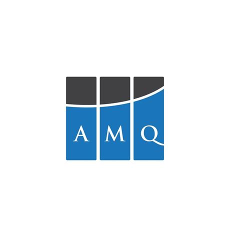 amq letter logo design  black background amq creative initials