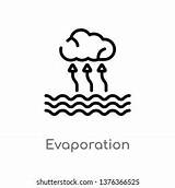 Evaporation Outline sketch template