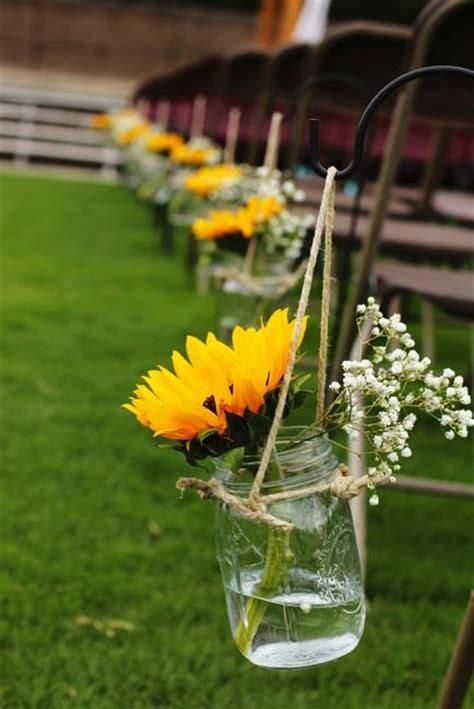beautiful flowers  unique sunflower wedding decorating