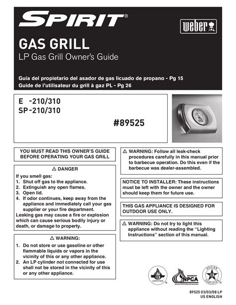 weber   grill manual