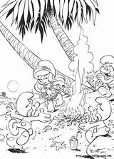 Smurf Coloring Pages Smurfs Smurfette Kids sketch template