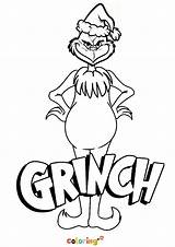 Grinch Printable Whoville sketch template