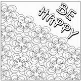 Coloring Happy Color Pages Quote Printable Sheet Getcolorings Getdrawings sketch template