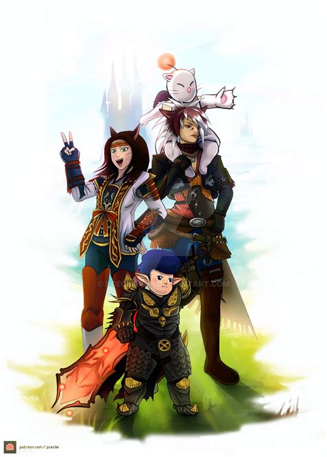 Commission Work Ffxiv Characters By Pcecileart On Deviantart
