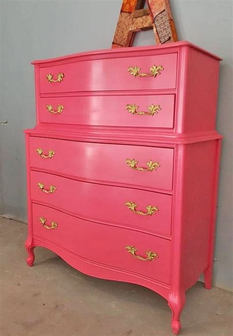 dresser  coral crush milk paint general finishes