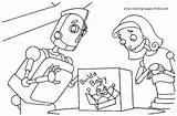Coloring Pages Cartoon Robots Color Printable Sheets Character Characters Sheet Kids Book Back Kid sketch template