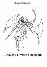 Coloring Gaia Pages Dragon Mystical Yugioh Yu Gi Champion Oh Color Print Manga Getcolorings Printable Elf Hellokids Popular Comments Online sketch template