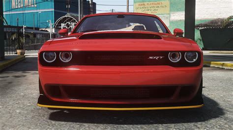 dodge challenger srt demon add  fivem gta modscom