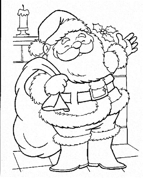 santa claus coloring pages    print