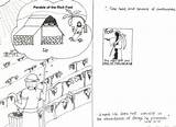 Rich Fool Parable Kids Bible Farmer Craft Worksheet Choose Board sketch template