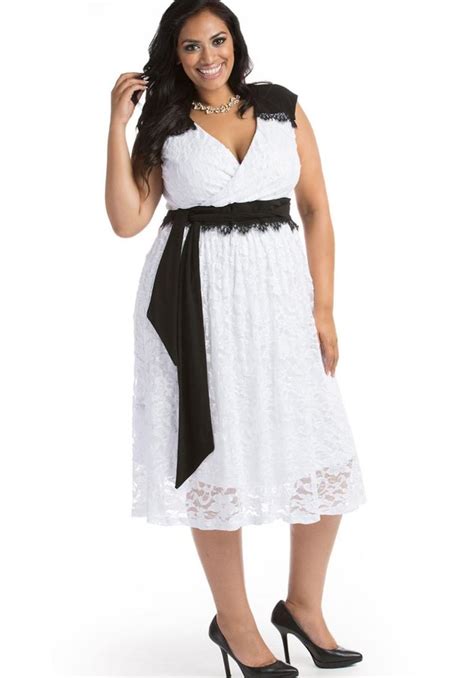 Plus Size All White Party Dresses Pluslook Eu Collection