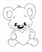 Coloring Pages Valentine Koala Sheknows Bear Print Kids Heart sketch template