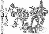 Coloring Pages Bionicle Lego Print sketch template