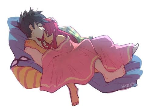 robin and starfire sleeping together in bed robin and starfire