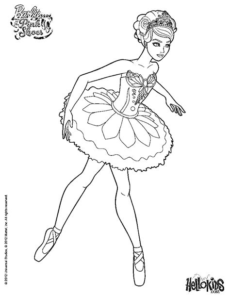 barbie ballerina coloring page  printable coloring pages