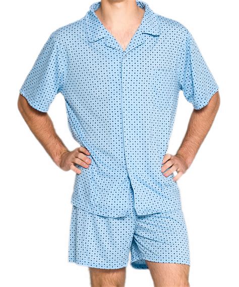 mens short summer pyjamas  xxl pjs set blue diamond ebay