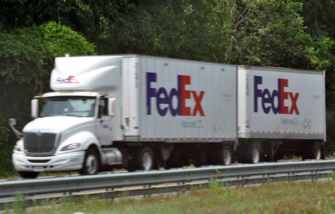fedex international double trailer truck formerwmdriver flickr