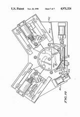 Patent Pinball Patents Mechanism Claims Drawing sketch template