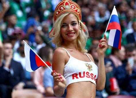 this beautiful female fan cheering for russian team is revealed to be a porn star see pics