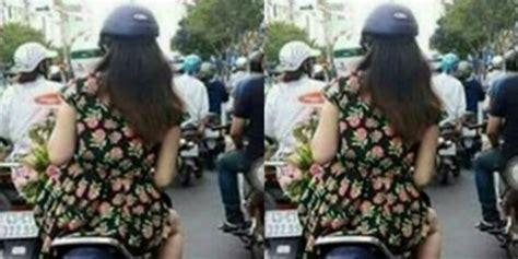 Foto Wanita Naik Motor Ini Mendadak Viral Apa Yang Janggal