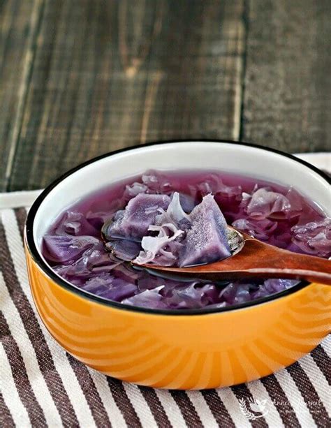 Purple Sweet Potato Dessert Soup 紫薯糖水 Anncoo Journal