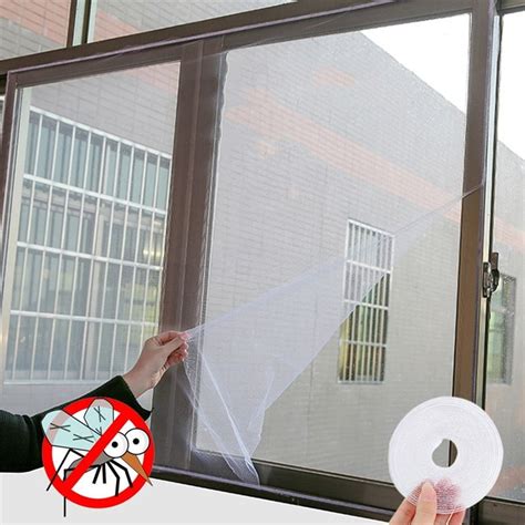 adhesive anti mosquito invisible mesh screen diy breathable  cut stealth