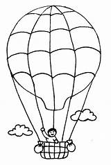 Balon Boyama Montgolfiere Okul Ucan Gratuit Coloriages Mewarnai Udara Omalovanka Lietadlo Vrtulnik Montgolfieres sketch template