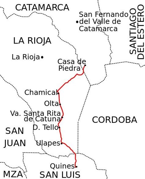 ruta nacional  km argentina por wikipedia rutas nacionales mapas rutas san luis