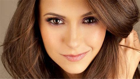 nina dobrev face close up hd wallpaper download wallpapers pictures