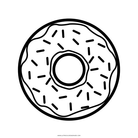 printable donut coloring pages