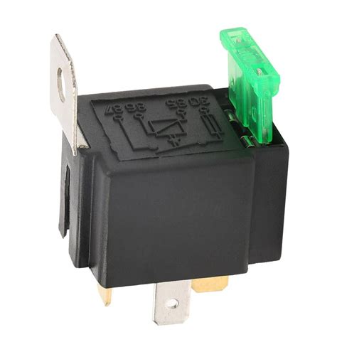 mgaxyff car fuse relayfused relayblack  pin dc   car  open contacts fused relay