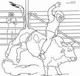 Bull Coloring Pages Riding Bucking Drawing Printable Kids Print Color Cowboy Ferdinand Rodeo Bulls Miniature Jewelry Mower Book Getdrawings Books sketch template
