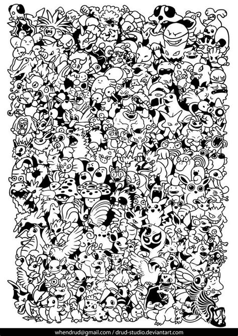 pokemon characters  drud pokemon coloring pages pokemon